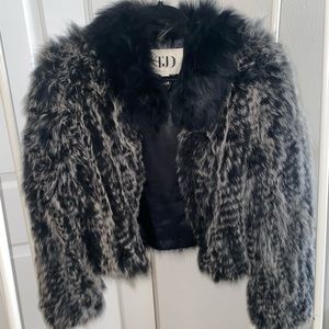 The Jetset Diaries Blue Fox fur coat